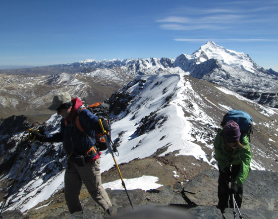 The summit of Chacaltaya, near La Paz. 
