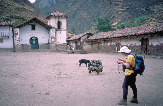 A typical village in the Huayhuash.