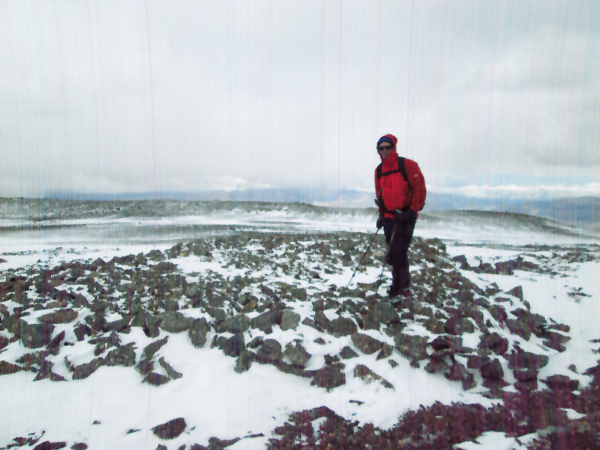 Inca platform on Laguna Blanca (south summit) 6001m. 