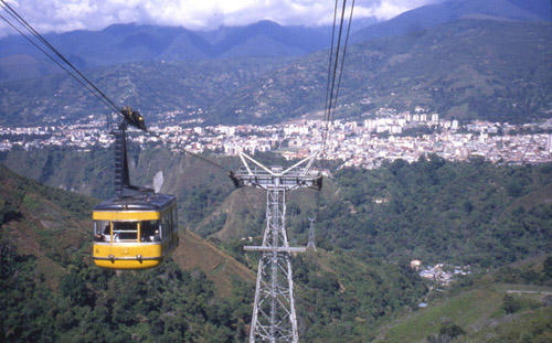 The city of Merida from the cable car