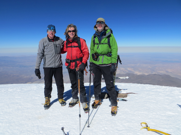 Thoms 20th Andean summit, Chachani in Peru