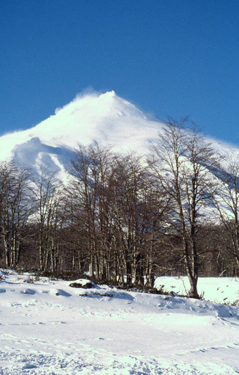 Volcan Villarica in winter