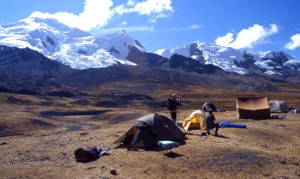 Remote camp, Cordillera Vilcanota