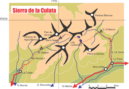 Map of La Culata, Venezuela