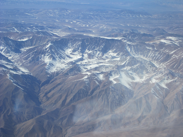  The remote peak of Cerro del Potro from the air, as seen form the northwest.