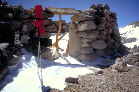 The 'Inca' ruins on the summit of Llullaillaco