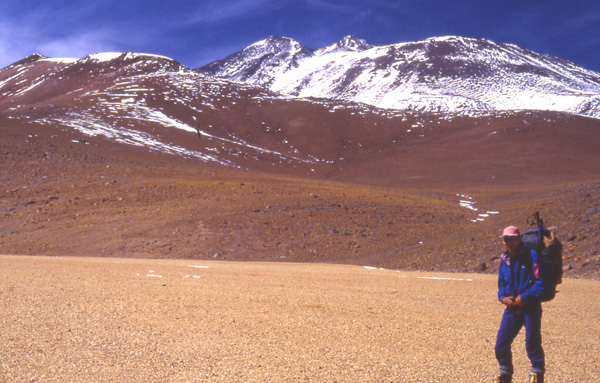 Volcan Llullaillaco from the northwest. 
