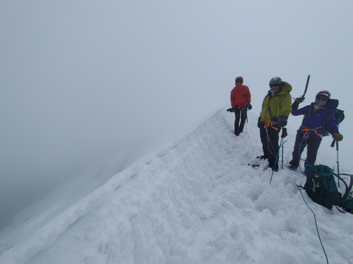 On the summit of Jonorana, 5553m. 