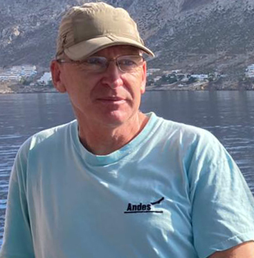 John Biggar on Kalymnos, Greece. 